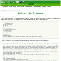 L'énigme du rituel des Musgrave