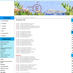 Enigmes GS