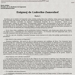 Enigmoj de Ludoviko Zamenhof