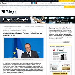 Les comptes enjolivés de François Hollande sur les emplois d’avenir