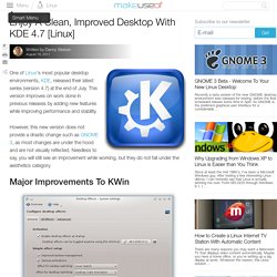 Enjoy A Clean, Improved Desktop With KDE 4.7 [Linux]