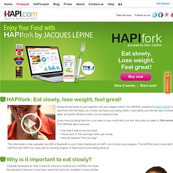 Enjoy Your Food with HAPIfork by Jacques LÃ©pine