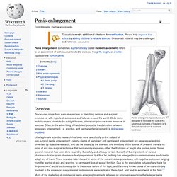 Penis enlargement