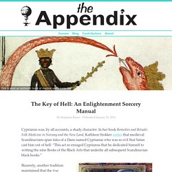 The Key of Hell: An Enlightenment Sorcery Manual—The Appendix