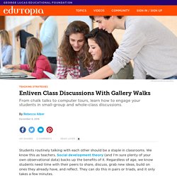 Enliven Class Discussions With Gallery Walks