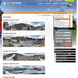Webcam ski: les 2 alpes, webcam météo enneigement et webcam piste du domaine skiable alpes