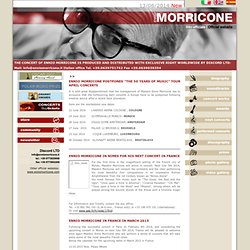 Ennio Morricone - Official Site - News