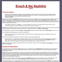 Enoch & the Nephilim - Part III