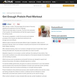 Get Enough Protein Post-Workout