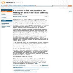 Enquête sur les accusations de Mediapart contre Nicolas Sarkozy