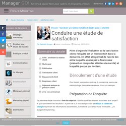 Enquête de satisfaction et exemples d'étude de satisfaction