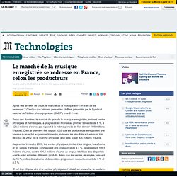 Le marché de la musique enregistrée se redresse en France, selon