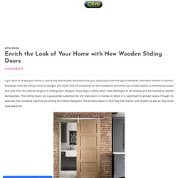 Beautiful wooden sliding doors & locks for your home