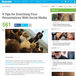 9 Tips for Enriching Your Presentations With Social Media