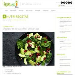 Ensalada de palta, coliflor y betarraga - NutriUSIL