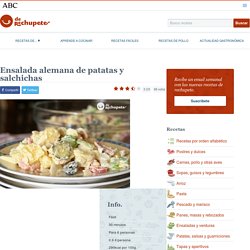 Ensalada alemana de patatas y salchichas - Recetas de rechupete - Recetas de cocina caseras y fáciles