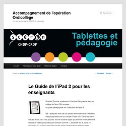 Le Guide de l’iPad 2 pour les enseignants