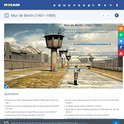 Mur de Berlin (1961–1989) - scène 3D - Enseignement et apprentissage numériques Mozaik
