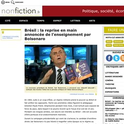 Brésil : la reprise en main annoncée de lenseignement par Bolsonaro