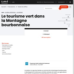Enseignement - Le tourisme vert dans la Montagne bourbonnaise
