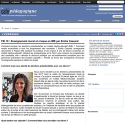 FEI 10 : Enseignement moral et civique en IME par Emilie Cassard