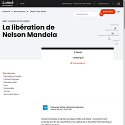 Enseignement - La libération de Nelson Mandela