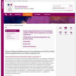 Enseignement supérieur - Arts plastiques - Éduscol