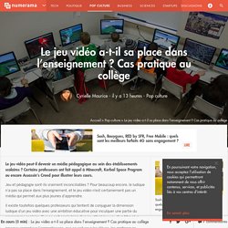 Le jeu vidéo a-t-il sa place dans l'enseignement ? Cas pratique au collège - Pop culture