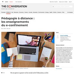 Pédagogie à distance : les enseignements du e-confinement