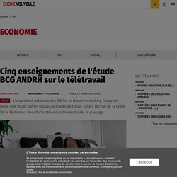 Cinq enseignements de l'étude BCG ANDRH sur le télétravail - RH