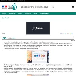 Enseigner avec le numérique - Audra