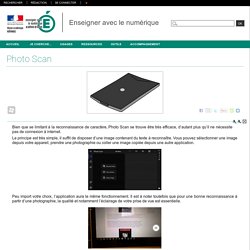 Enseigner avec le numérique - Photo Scan