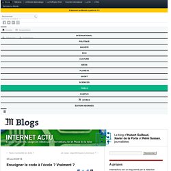 Enseigner le code à l’école ? Vraiment
