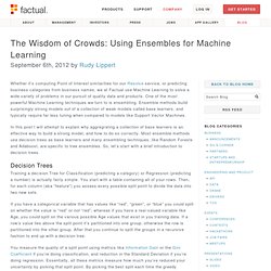 The Wisdom of Crowds: Using Ensembles for Machine Learning - Factual Blog