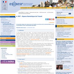 ENT sur le site de l'ESEN