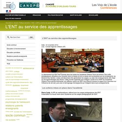 L'ENT au service des apprentissages