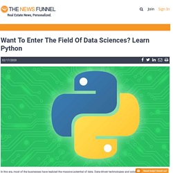 How to go into Data science? The benefit of learning Python