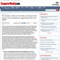 Forrester: Seven trends to shape the future of enterprise applications and ERP