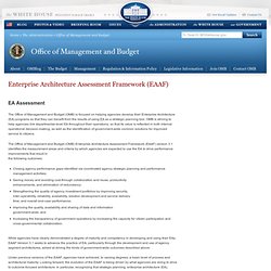 Enterprise Architecture Assessment Framework (EAAF)