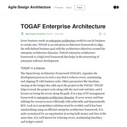 TOGAF Enterprise Architecture. Every business needs an enterprise…