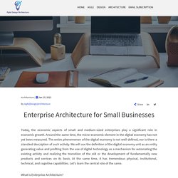 Enterprise Architecture for Small Businesses