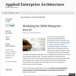 Canonical Model « Applied Enterprise Architecture