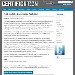 ITAC and the Enterprise Architect - Certification Magazine
