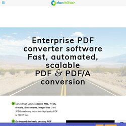 Fast & easy PDF conversion software