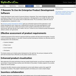 7 Reasons To Use An Enterprise Product Development Software