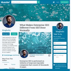 What Makes Enterprise SEO Different From SEO Done Normally