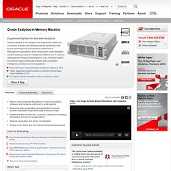 Exalytics In-Memory Machine