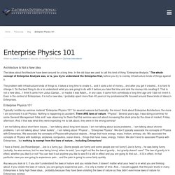 Enterprise Physics 101