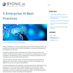 5 Enterprise AI Best Practices to Know for 2021
