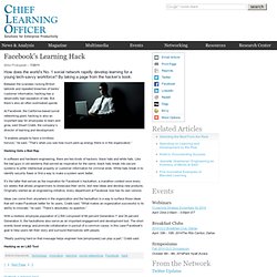 Facebook's Learning Hack